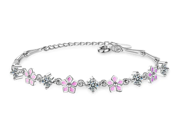 Cherry Blossom Dream – Delicate Bracelet with Floral Elegance
