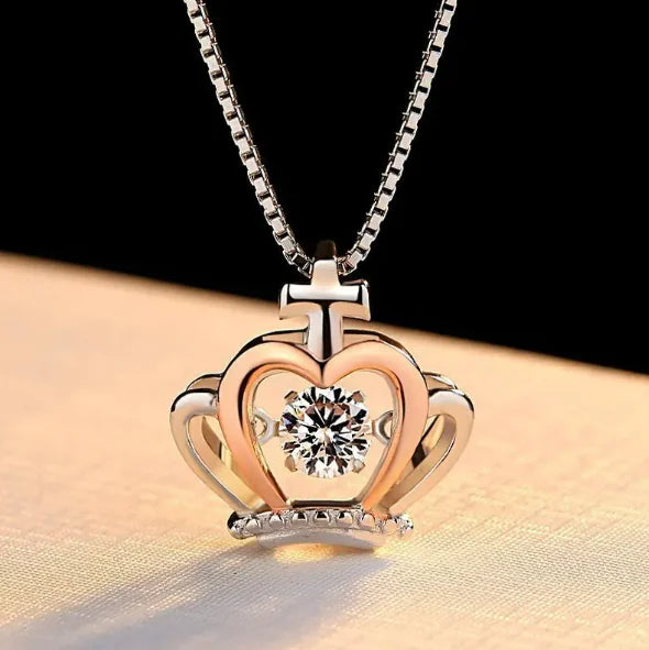 Minimalist Crystal Necklace – Korean Style