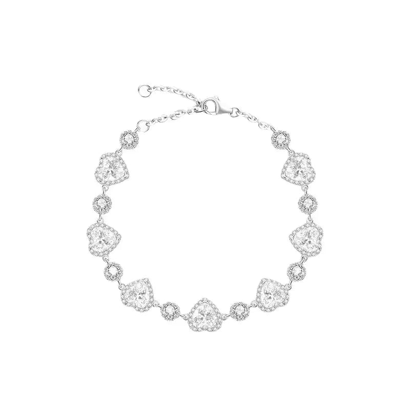 Love Language – Luxurious Sparkling Bracelet with Heart Diamonds