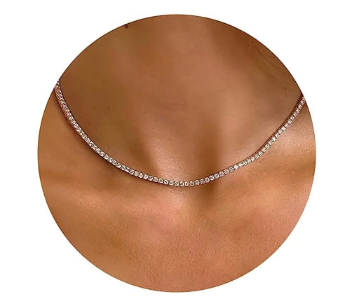 Stylish Minimalist Lock Necklace with Diamond Accent – For Women