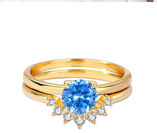 Elegant Moissanite Ring in 925 Sterling Silver – Adjustable & Diamond-Like Sparkle