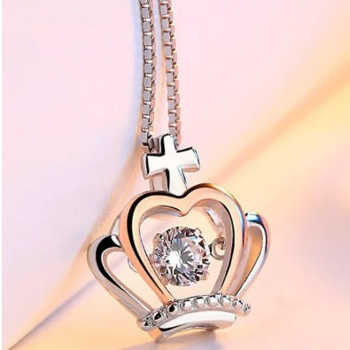 Minimalist Crystal Necklace – Korean Style