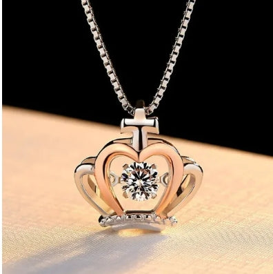 Minimalist Crystal Necklace – Korean Style