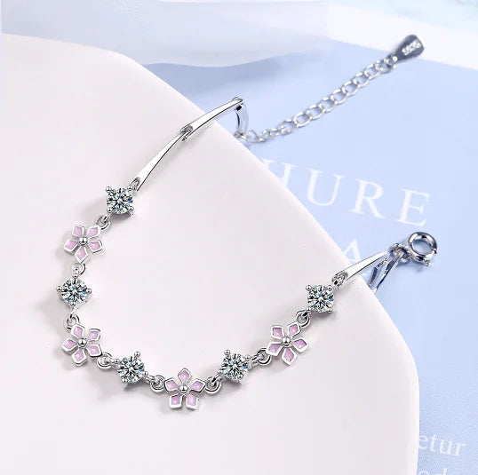 Cherry Blossom Dream – Delicate Bracelet with Floral Elegance