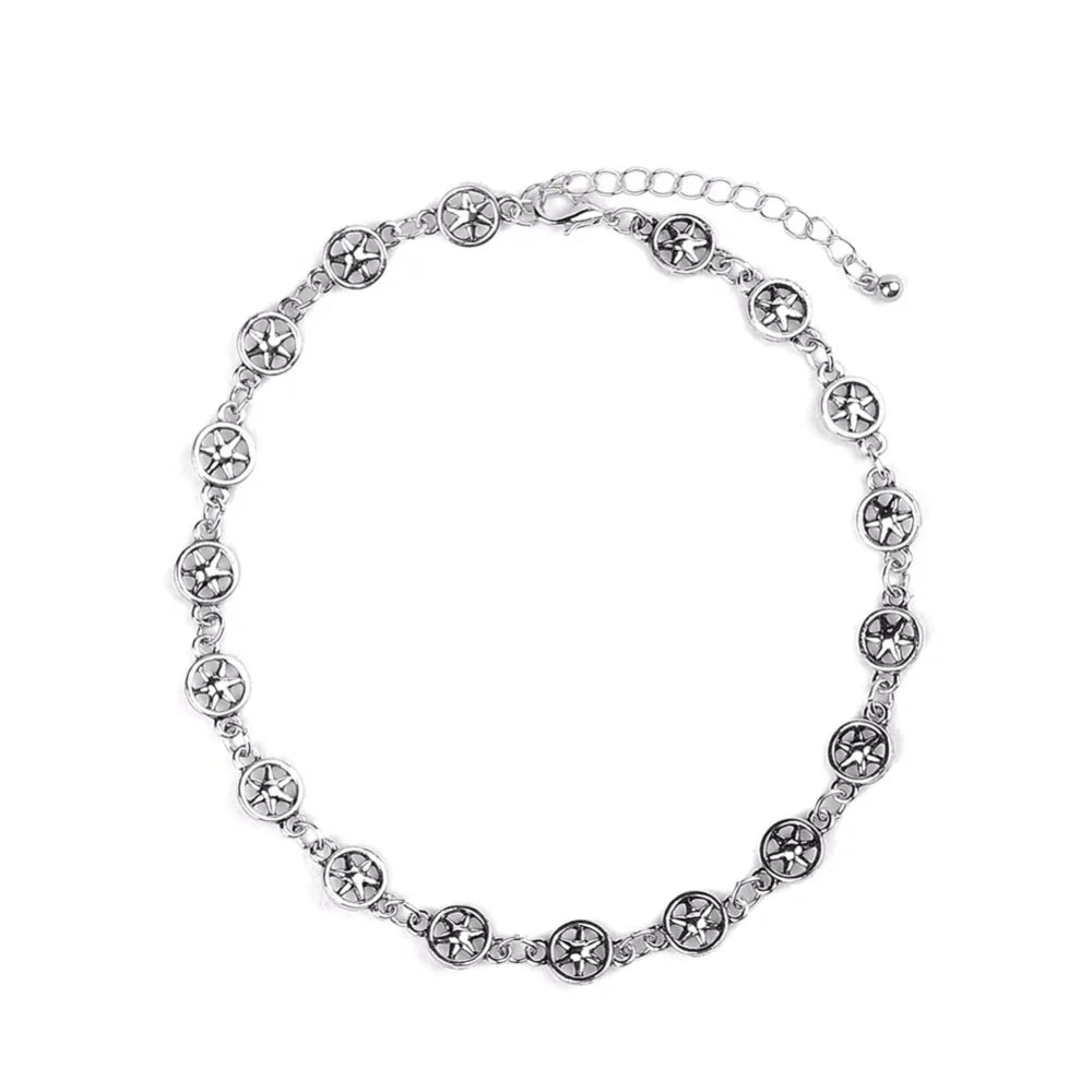 Elegant Hexagon Necklace Made of Alloy – Trendy Shine for Everyday Wear