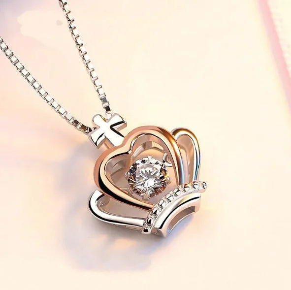 Minimalist Crystal Necklace – Korean Style