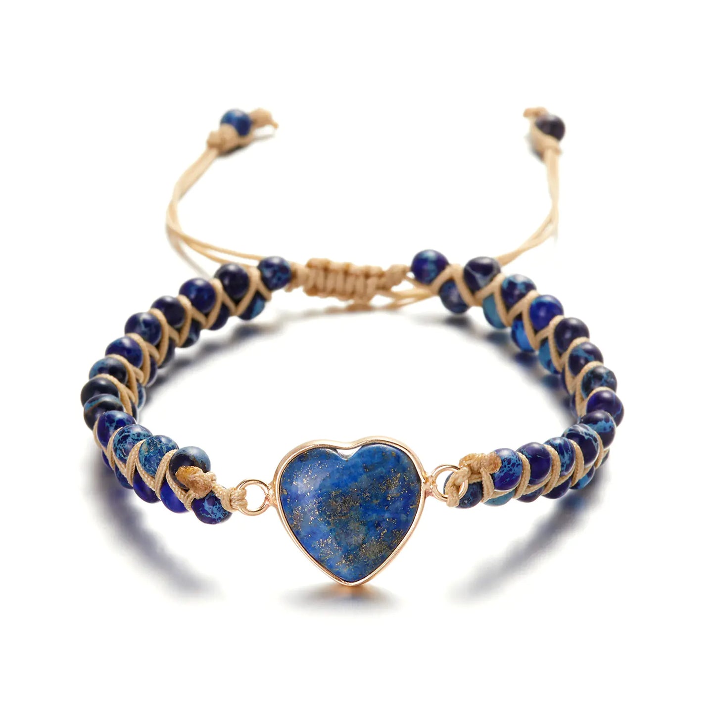Color Splash – Colorful Gemstone Bracelet with Heart-Shaped Pearl