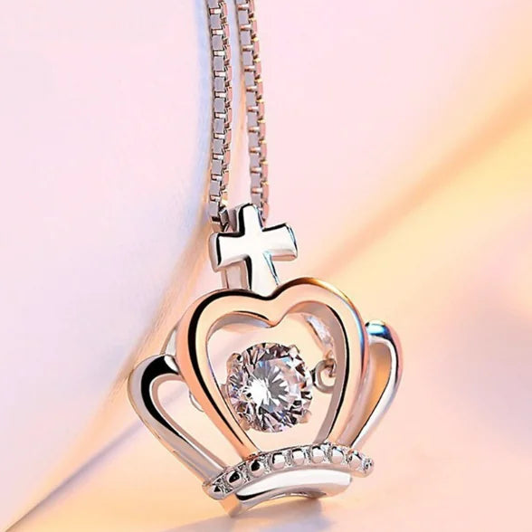 Minimalist Crystal Necklace – Korean Style