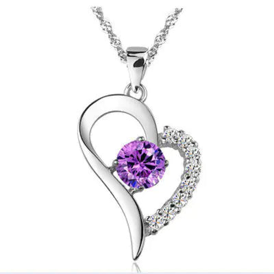 925 Silver Necklace with Women's Pendant – Korean Style