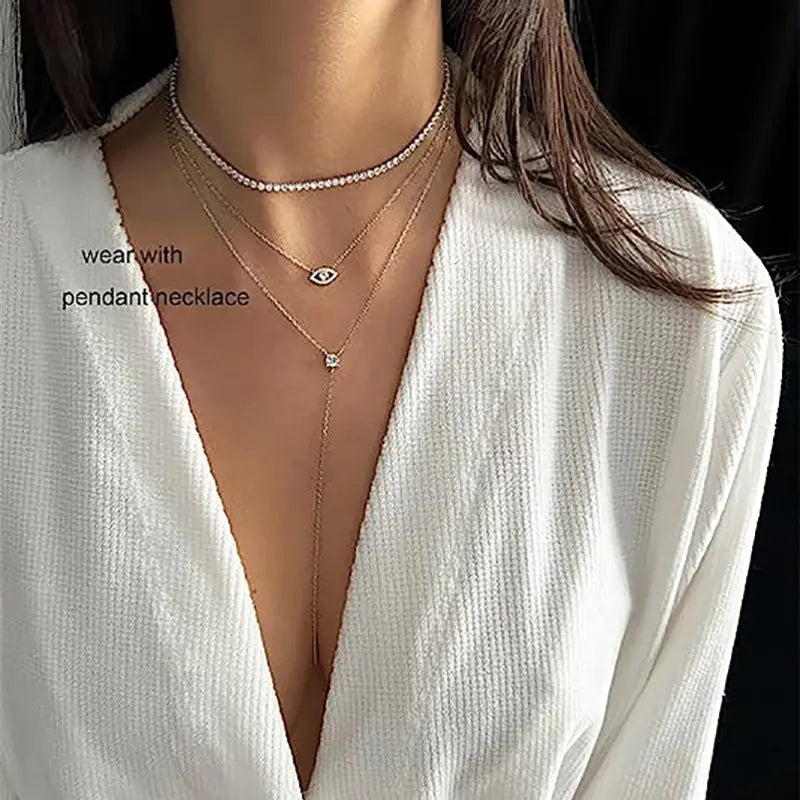 Stylish Minimalist Lock Necklace with Diamond Accent – For Women